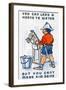 You Can Lead a Horse to Water But You Can't Make Him Drink, 1938-null-Framed Giclee Print