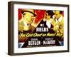 You Can'T Cheat an Honest Man, W.C. Fields, Charlie Mccarthy, Edgar Bergen on Window Card, 1939-null-Framed Art Print