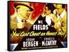 You Can'T Cheat an Honest Man, W.C. Fields, Charlie Mccarthy, Edgar Bergen on Window Card, 1939-null-Framed Stretched Canvas