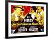 You Can'T Cheat an Honest Man, W.C. Fields, Charlie Mccarthy, Edgar Bergen on Window Card, 1939-null-Framed Art Print