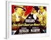 You Can'T Cheat an Honest Man, W.C. Fields, Charlie Mccarthy, Edgar Bergen on Window Card, 1939-null-Framed Art Print