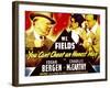 You Can'T Cheat an Honest Man, W.C. Fields, Charlie Mccarthy, Edgar Bergen on Window Card, 1939-null-Framed Art Print