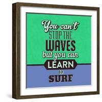 You Can't Stop the Waves 1-Lorand Okos-Framed Art Print