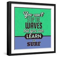 You Can't Stop the Waves 1-Lorand Okos-Framed Art Print