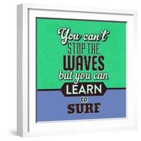 You Can't Stop the Waves 1-Lorand Okos-Framed Art Print