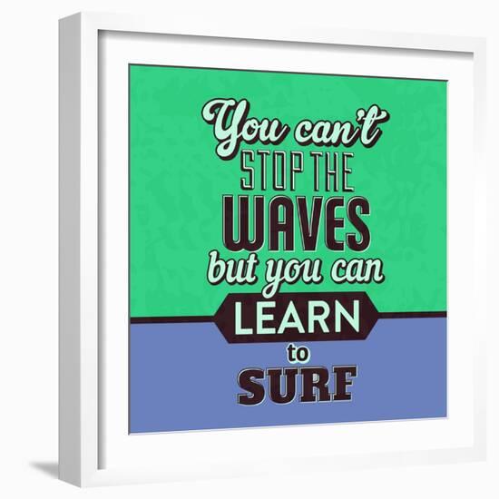 You Can't Stop the Waves 1-Lorand Okos-Framed Art Print