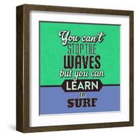 You Can't Stop the Waves 1-Lorand Okos-Framed Art Print