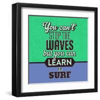 You Can't Stop the Waves 1-Lorand Okos-Framed Art Print