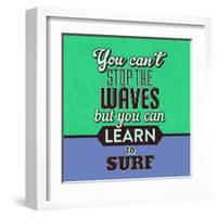 You Can't Stop the Waves 1-Lorand Okos-Framed Art Print