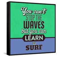 You Can't Stop the Waves 1-Lorand Okos-Framed Stretched Canvas