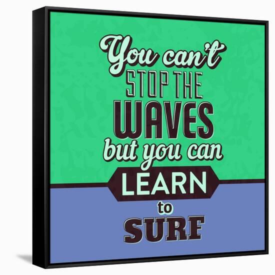 You Can't Stop the Waves 1-Lorand Okos-Framed Stretched Canvas