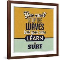 You Can't Stop the Waves-Lorand Okos-Framed Art Print