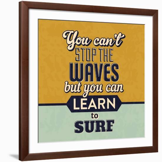 You Can't Stop the Waves-Lorand Okos-Framed Art Print