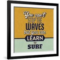 You Can't Stop the Waves-Lorand Okos-Framed Art Print