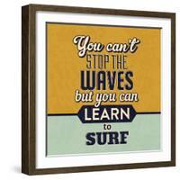 You Can't Stop the Waves-Lorand Okos-Framed Art Print