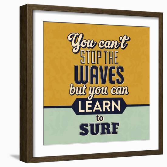 You Can't Stop the Waves-Lorand Okos-Framed Art Print