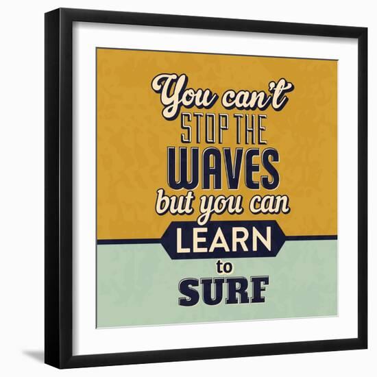 You Can't Stop the Waves-Lorand Okos-Framed Art Print