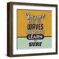 You Can't Stop the Waves-Lorand Okos-Framed Art Print