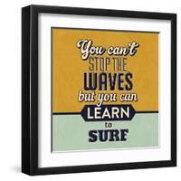 You Can't Stop the Waves-Lorand Okos-Framed Art Print