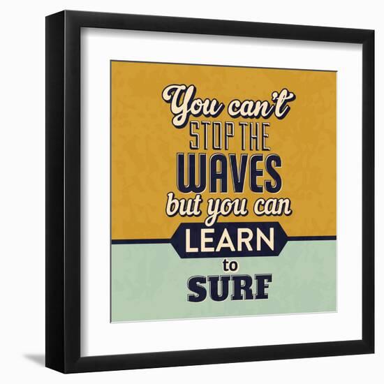 You Can't Stop the Waves-Lorand Okos-Framed Art Print