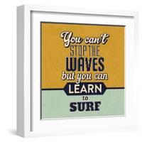 You Can't Stop the Waves-Lorand Okos-Framed Art Print