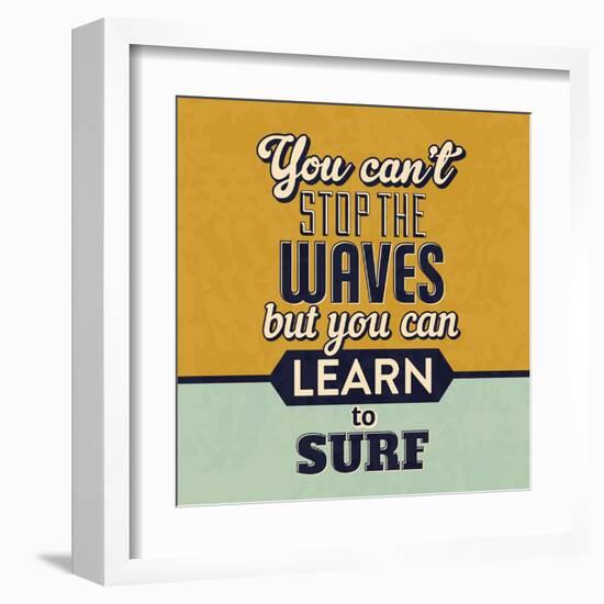 You Can't Stop the Waves-Lorand Okos-Framed Art Print