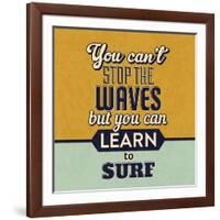 You Can't Stop the Waves-Lorand Okos-Framed Art Print