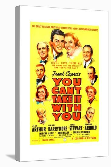 YOU CAN'T TAKE IT WITH YOU, James Stewart, Jean Arthur, 1938.-null-Stretched Canvas