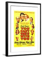 YOU CAN'T TAKE IT WITH YOU, James Stewart, Jean Arthur, 1938.-null-Framed Premium Giclee Print