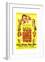 YOU CAN'T TAKE IT WITH YOU, James Stewart, Jean Arthur, 1938.-null-Framed Art Print