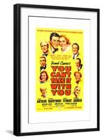 YOU CAN'T TAKE IT WITH YOU, James Stewart, Jean Arthur, 1938.-null-Framed Art Print