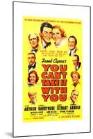 YOU CAN'T TAKE IT WITH YOU, James Stewart, Jean Arthur, 1938.-null-Mounted Art Print