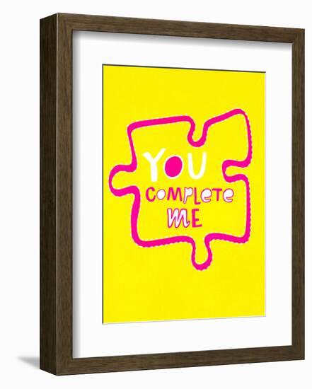 You Complete Me Puzzle - Tommy Human Cartoon Print-Tommy Human-Framed Art Print