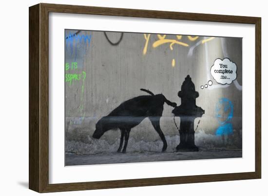 You Complete Me-Banksy-Framed Giclee Print