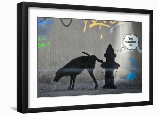 You Complete Me-Banksy-Framed Giclee Print