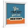 You Create Your Own Destiny-Lorand Okos-Framed Art Print