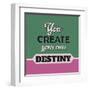 You Create Your Own Destiny-Lorand Okos-Framed Art Print