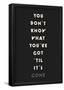 You Don't Know What You've Got 'Til It's Gone-null-Framed Poster