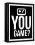 You Game Black-Enrique Rodriguez Jr.-Framed Stretched Canvas