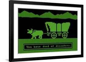 You Have Died of Dysentery Video Game-null-Framed Art Print