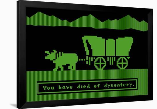 You Have Died of Dysentery Video Game-null-Framed Art Print