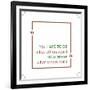 You Have to Do What Others Won't to Achieve What Others Don't. Inspirational Saying. Motivational Q-AleksOrel-Framed Art Print