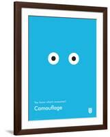 You Know What's Awesome? Camouflage (Blue)-Wee Society-Framed Art Print