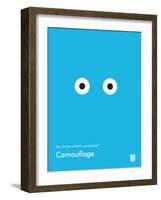 You Know What's Awesome? Camouflage (Blue)-Wee Society-Framed Art Print