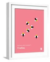 You Know What's Awesome? Fireflies (Pink)-Wee Society-Framed Art Print