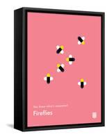 You Know What's Awesome? Fireflies (Pink)-Wee Society-Framed Stretched Canvas