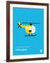 You Know What's Awesome? Helicopters (Blue)-Wee Society-Framed Art Print