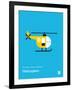 You Know What's Awesome? Helicopters (Blue)-Wee Society-Framed Art Print