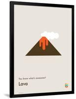 You Know What's Awesome? Lava (Gray)-Wee Society-Framed Art Print