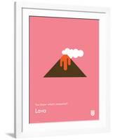 You Know What's Awesome? Lava (Pink)-Wee Society-Framed Art Print